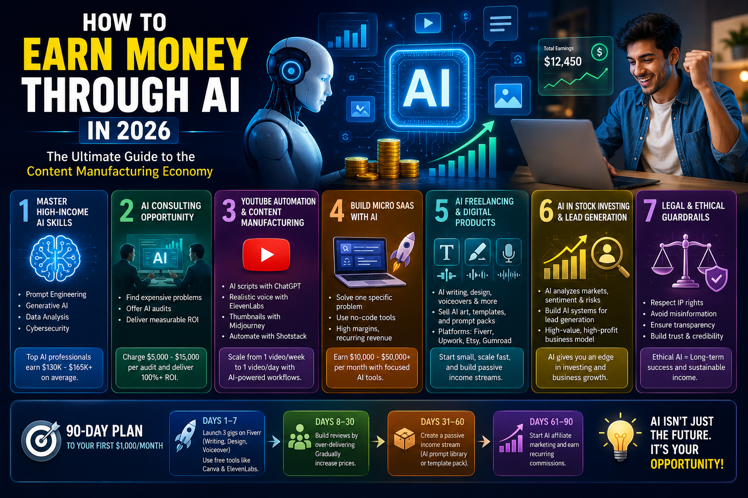 How to earn money how through AI in 2026